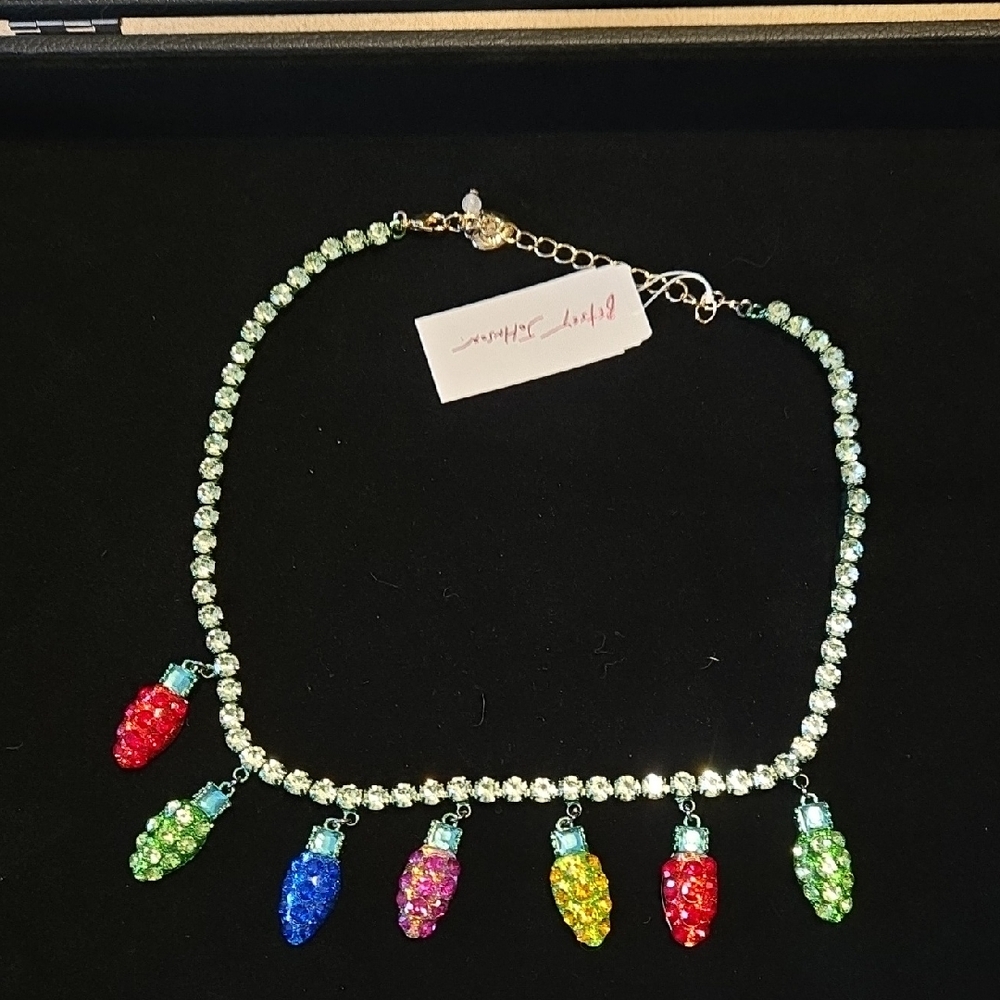 Betsey Johnson Multicolor Crystal Necklace
